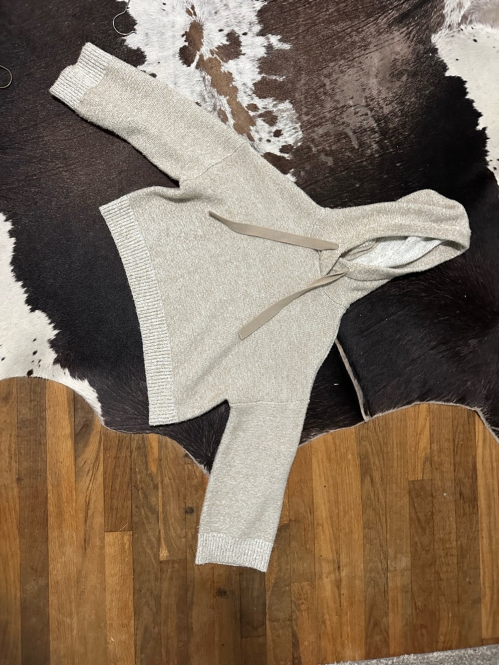 ruby moon oatmeal knit hoodie